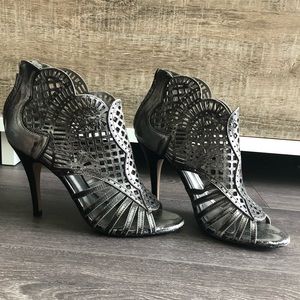Werner (Brazilian designed and made) metallic heel